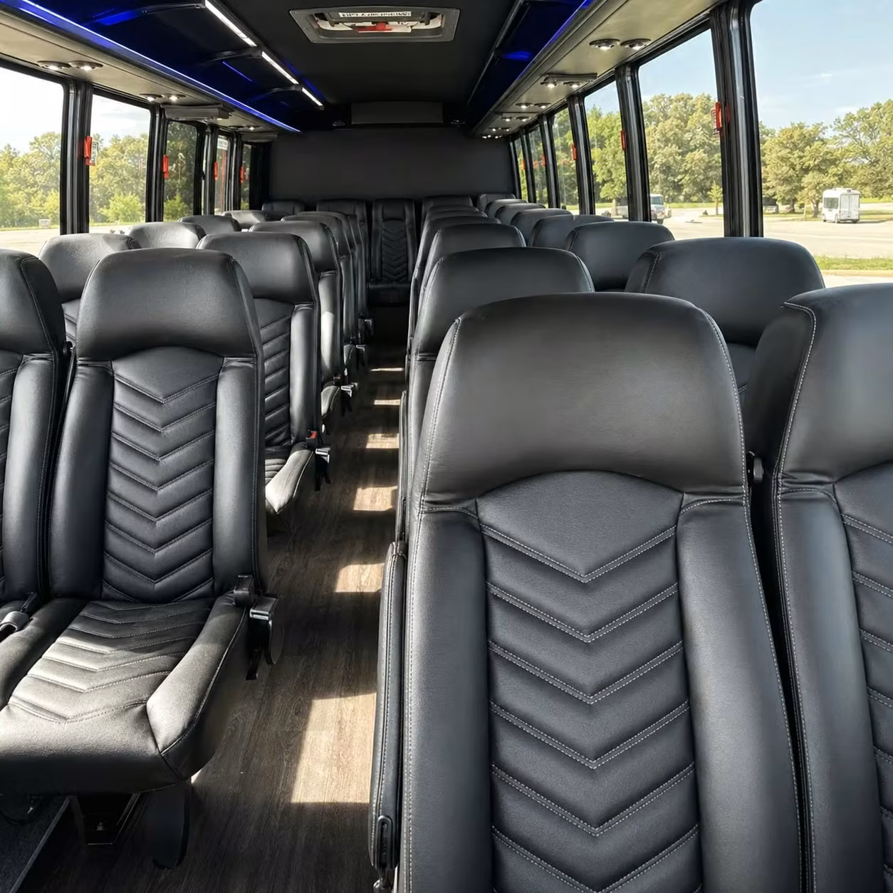 35 passenger minibus inside